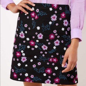 Loft floral mini skirt